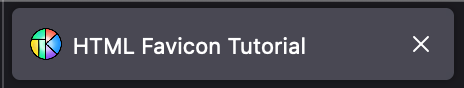 Вкладка браузера с отображаемым заголовком страницы