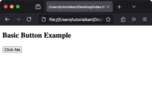 Базовый пример HTML-кнопки  Тег