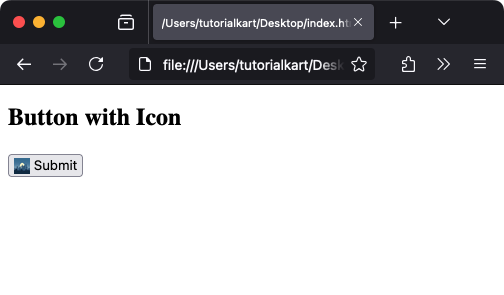 Кнопка со значком