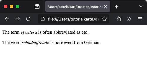 Использование тега i для стилизации