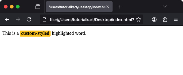 Оформление знака  Тег с помощью CSS
