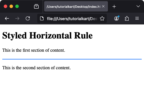Оформление тега hr с помощью CSS