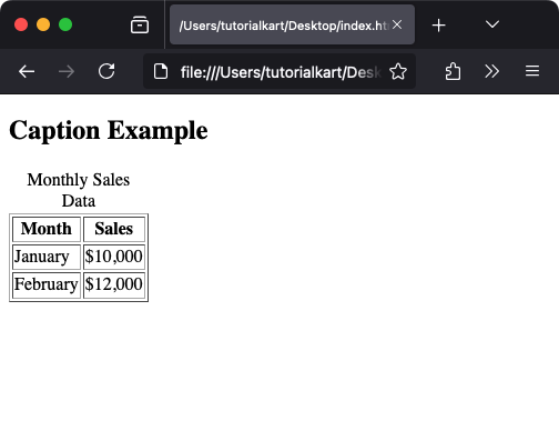 Базовый пример HTML-подписи Тег