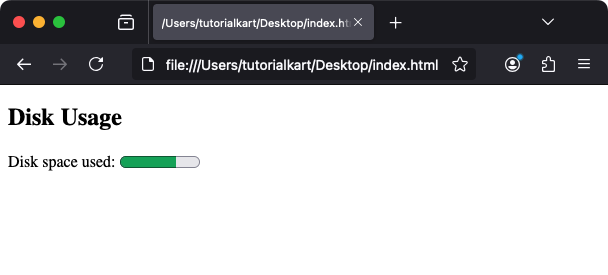 Базовый пример HTML-счетчика Тег