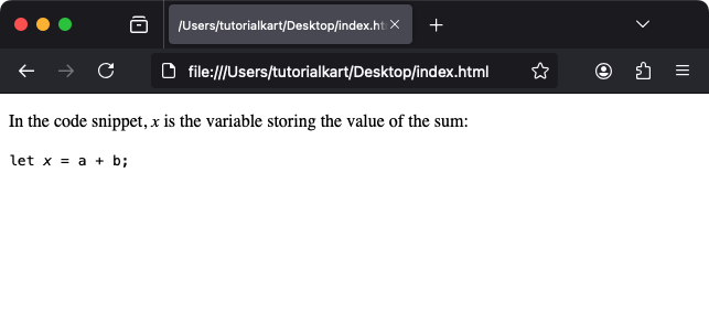 Пример использования тега var в контексте программирования
