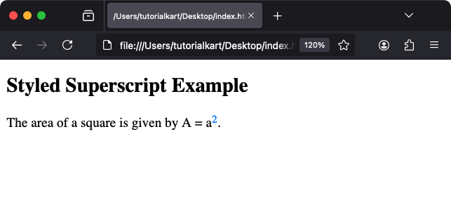 Оформление тега sup с помощью CSS