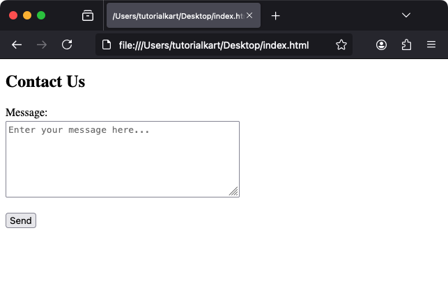 Пример с дополнительными атрибутами