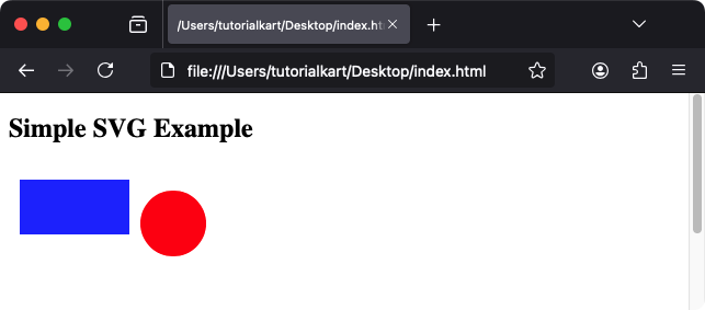 Пример простого SVG