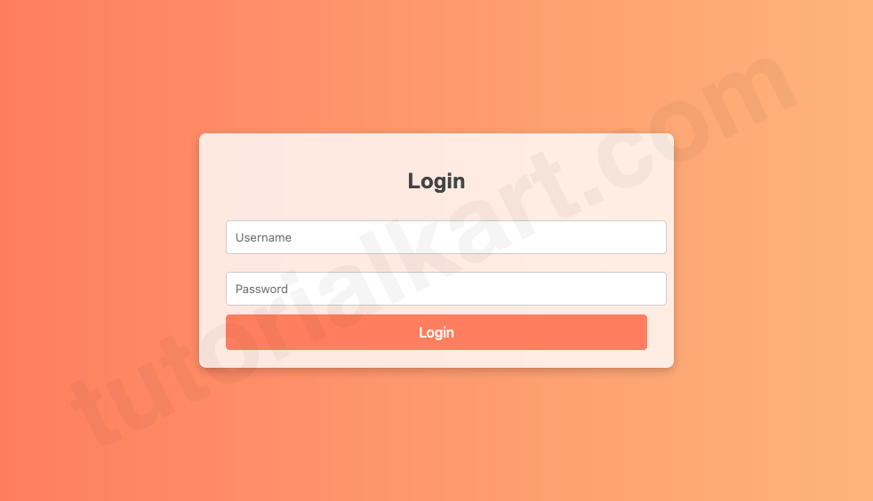 Дизайн 2: Предварительный просмотр формы с градиентным фоном